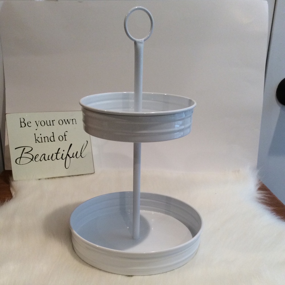Tiered tray.  New.